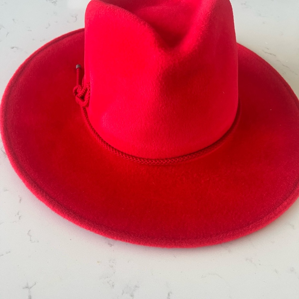 Frances Grey Red Women's Angie Felt Hat - never worn - Picture 8 of 9